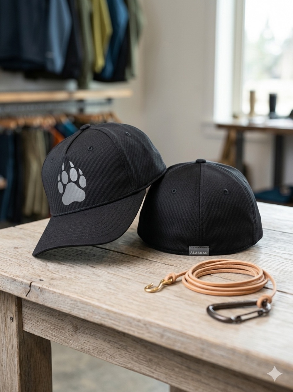 Alaskan Hardgear Black Paw Patch Baseball Cap